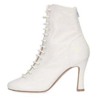 セリーヌ(celine)のセリーヌ  Glove Laced Ankle boots ナッパレザーレースアップヒールブーツ レディース 35.5(ブーツ)