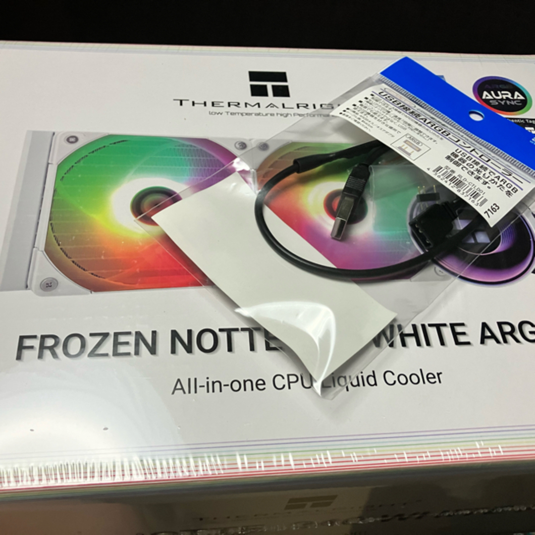 PC/タブレットFrozen Notte 240 WHITE ARGB+ARGBコントローラー