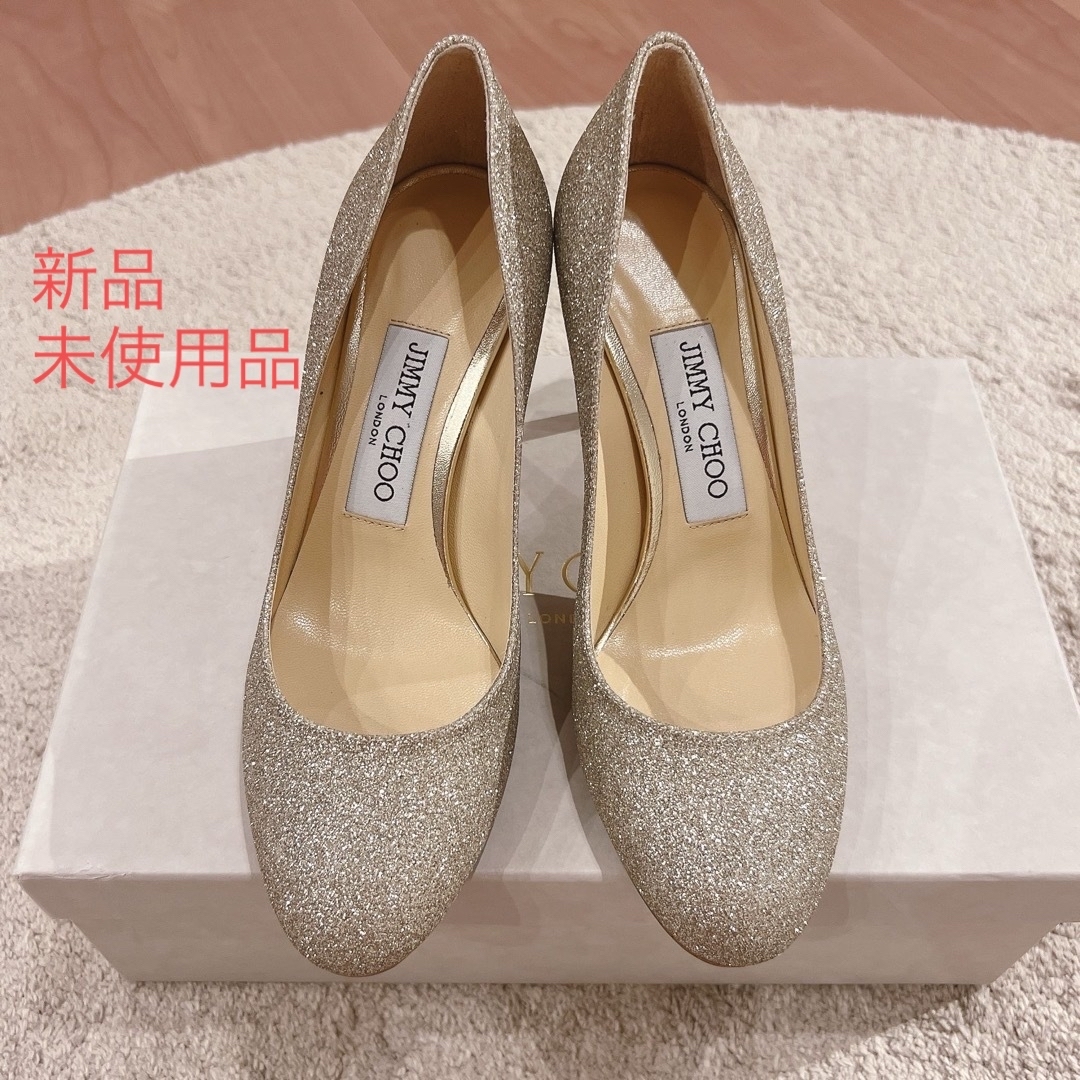 JIMMY CHOO(ジミーチュウ)のJIMMY CHOOグリッターパンプス レディースの靴/シューズ(ハイヒール/パンプス)の商品写真