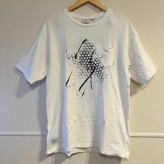 WTAPS ダブルタップス カレッジ ロゴ Tシャツ XL ホワイトメンズ