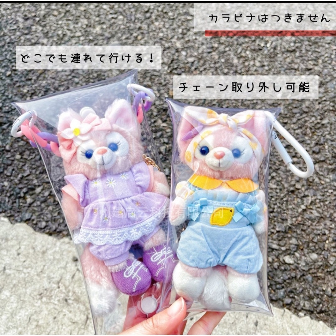 ぬいポーチ  痛バ  グッズ収納  バックチャーム  クリア  ぬい活 アクスタ レディースのファッション小物(ポーチ)の商品写真