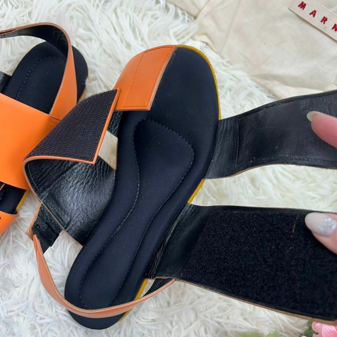 Marni(マルニ)のMARNI マルニ レディース 25cm マジックテープ サンダル 靴 オレンジ レディースの靴/シューズ(サンダル)の商品写真