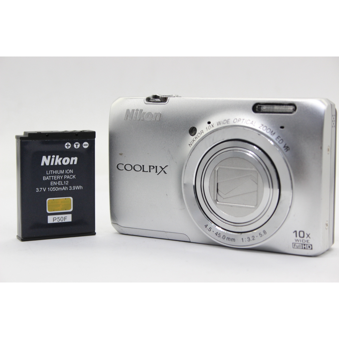 コンディション【返品保証】 ニコン Nikon Coolpix S6300 10x Wide バッテリー付き コンパクトデジタルカメラ  s5839