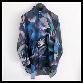 ポールスミス(Paul Smith)の23SS ポールスミス 長袖シャツ 総柄 パープル系(シャツ)