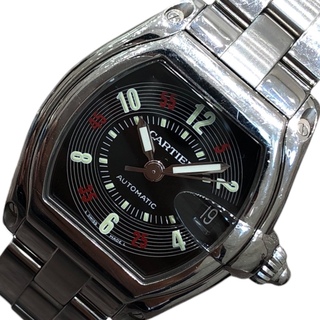 カルティエ(Cartier)の　カルティエ Cartier ロードスターLM W62002V3 ブラック SS メンズ 腕時計(その他)