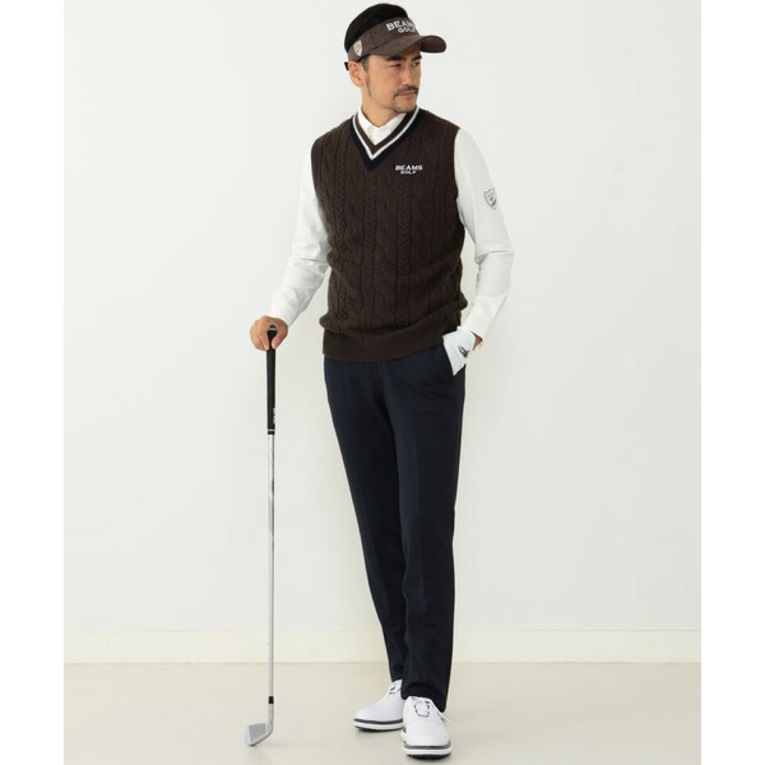 BEAMSGOLF(ビームスゴルフ)のBEAMS GOLF PURPLE LABEL/レクチュールツイル ニットパンツ スポーツ/アウトドアのゴルフ(ウエア)の商品写真