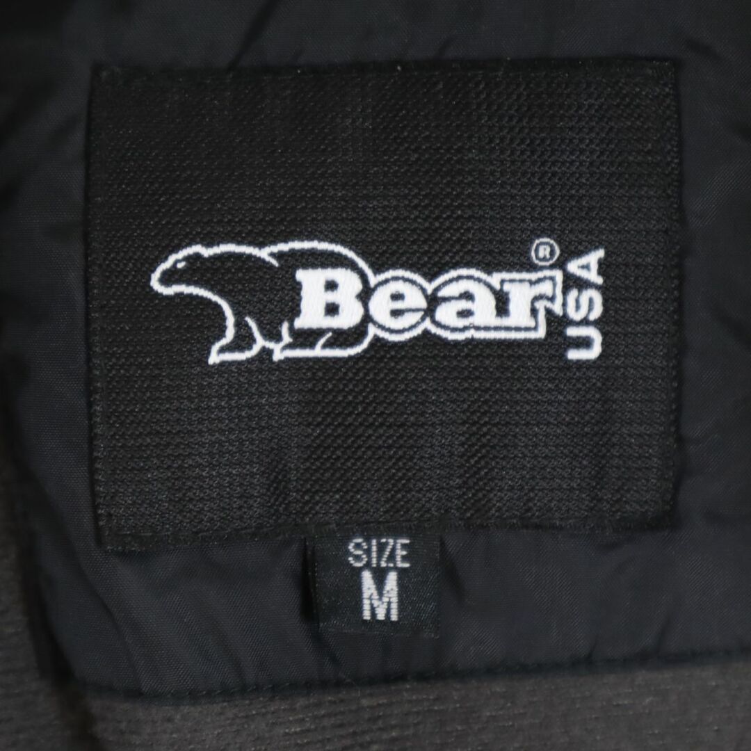 Bear USA(ベアー)のベアー ナイロンジャケット M 黒 Bear 裏トリコット メンズ 古着 【240114】 メンズのジャケット/アウター(ナイロンジャケット)の商品写真