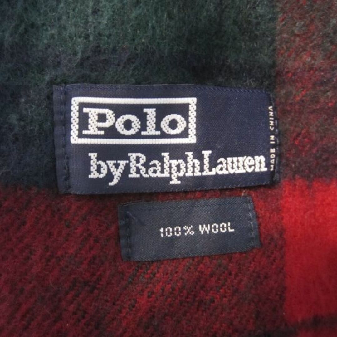 POLO RALPH LAUREN(ポロラルフローレン)の美品　Polo Ralph Lauren／ポロラルフローレン★　ウールマフラー メンズのファッション小物(マフラー)の商品写真