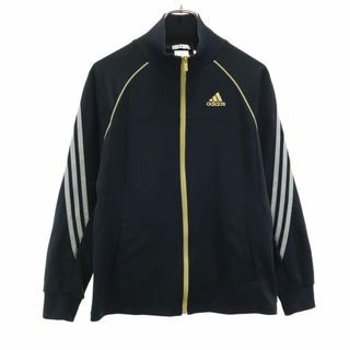 アディダス(adidas)のアディダス トレーニング トラックジャケット M 黒 adidas 3ライン ジャージ メンズ 古着 【240114】(トレーニング用品)