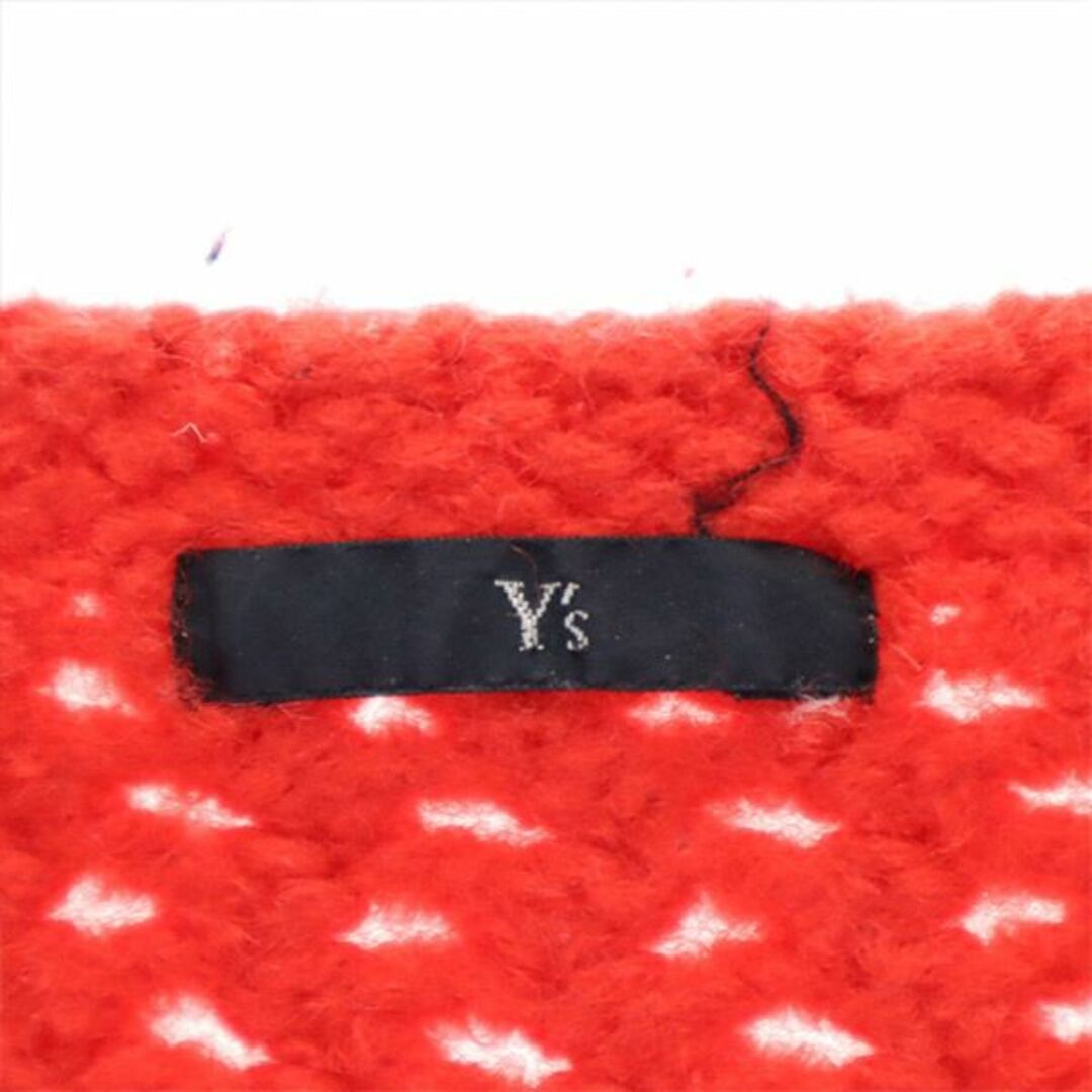 Y's(ワイズ)のワイズ 80s 日本製 長袖 セーター レッド系 Y's ニット レディース 古着 【240114】 レディースのトップス(ニット/セーター)の商品写真