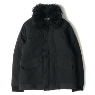 ホワイトマウンテニアリング(WHITE MOUNTAINEERING)のWhite Mountaineering ホワイトマウンテニアリング ジャケット サイズ:0 GORE-TEX 襟フェイクファー ヘリンボーン 中綿 ジャケット HERRINGBONE JACKET ブラック 黒 アウター ブルゾン【メンズ】【中古】(その他)