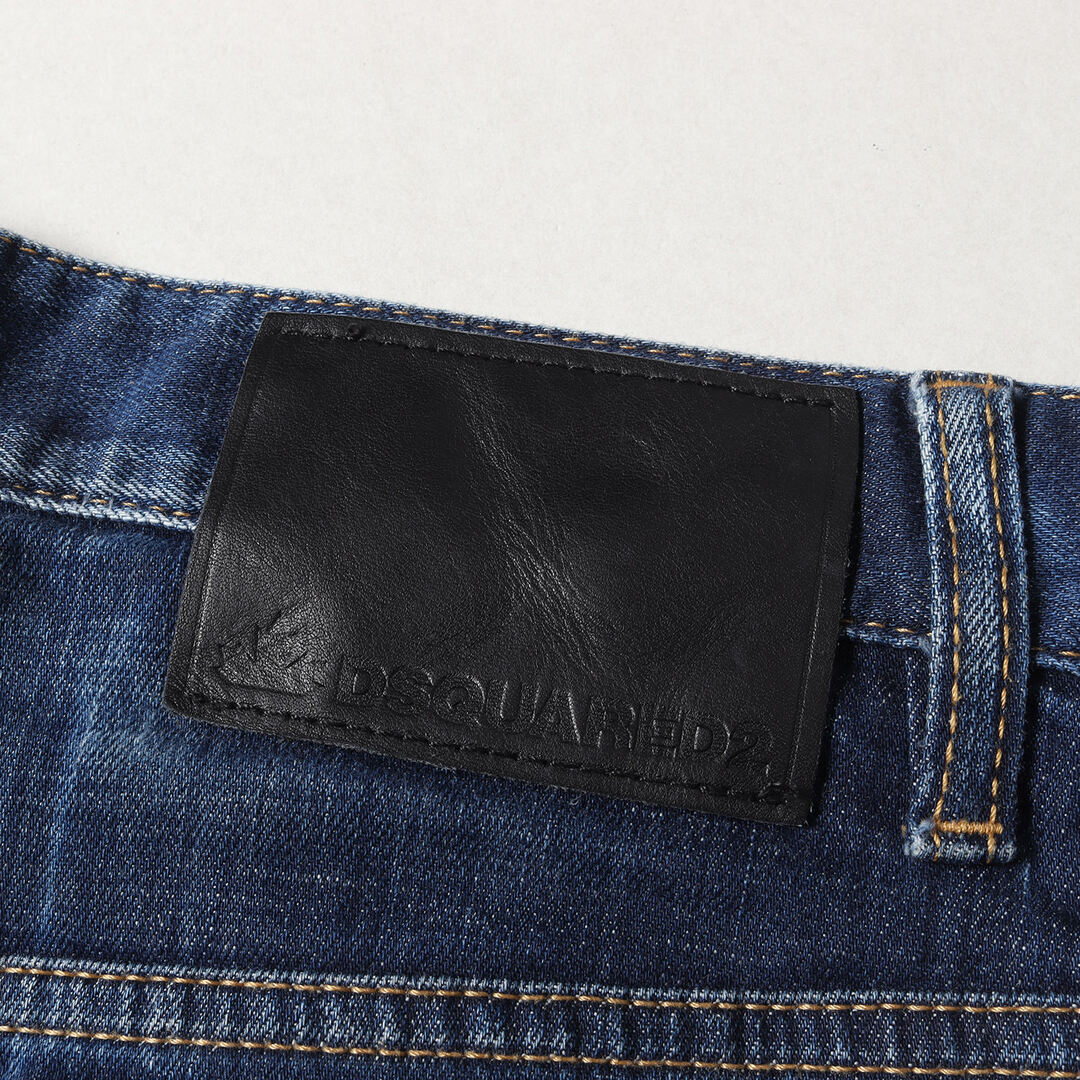 DSQUARED2 ディースクエアード パンツ サイズ:46 19SS ヴィンテージ加工 ストレッチ クラシック ケニー デニム パンツ  Classic Kenny JEAN S74LB0506 インディゴ ボトムス ジーンズ ジーパン【メンズ】【中古】