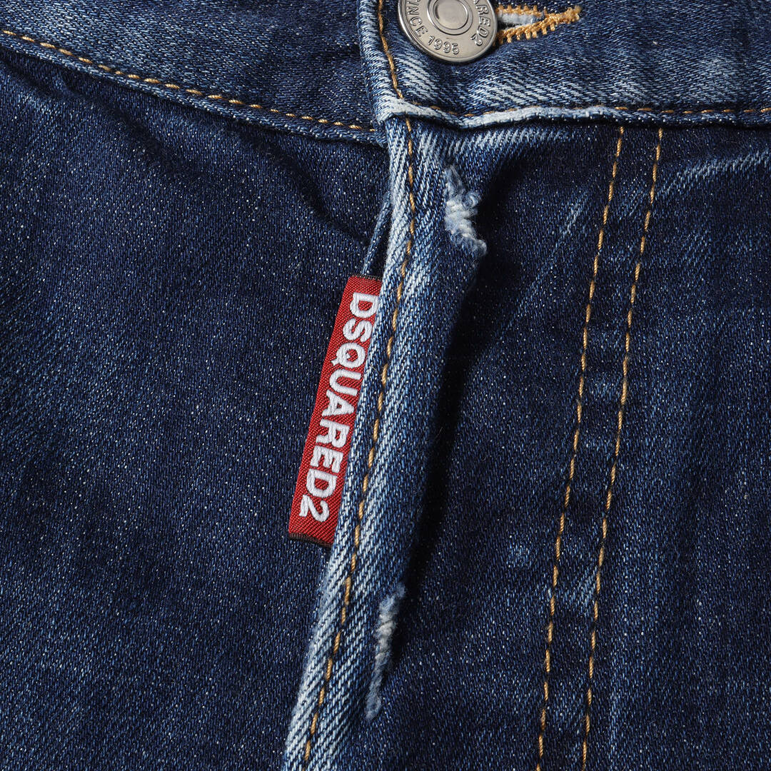 DSQUARED2 ディースクエアード パンツ サイズ:46 19SS ヴィンテージ加工 ストレッチ クラシック ケニー デニム パンツ  Classic Kenny JEAN S74LB0506 インディゴ ボトムス ジーンズ ジーパン【メンズ】【中古】