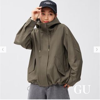 ジーユー(GU)の【美品◎】GU マウンテンパーカ 57 OLIVE カーキ　グレー(その他)