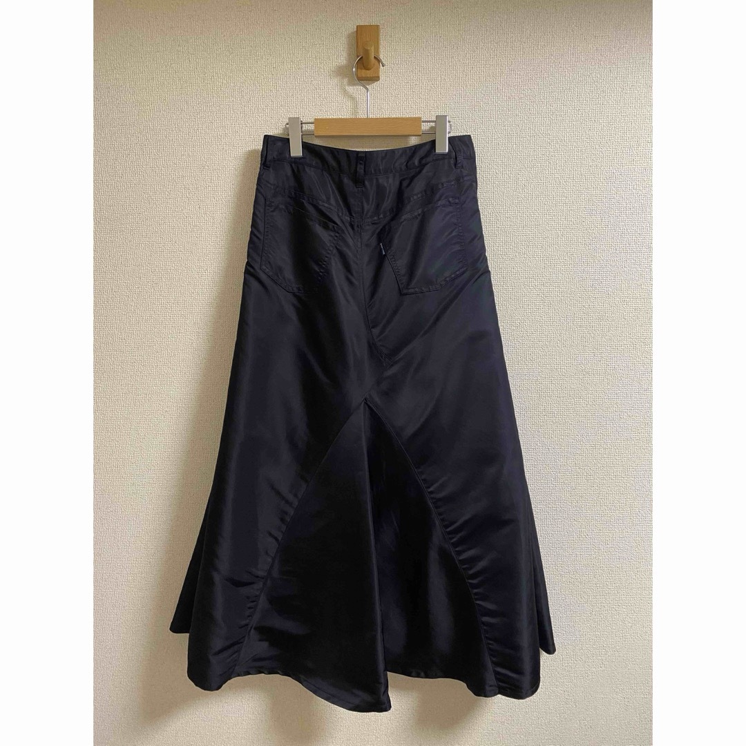 MADISONBLUE(マディソンブルー)の【MADISONBLUE】5POCKET FLARE SKIRT NYTWILL レディースのスカート(ロングスカート)の商品写真