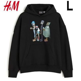 エイチアンドエム(H&M)の新品 H&M × GORILLAZ ゴリラズ コラボ パーカー L(パーカー)