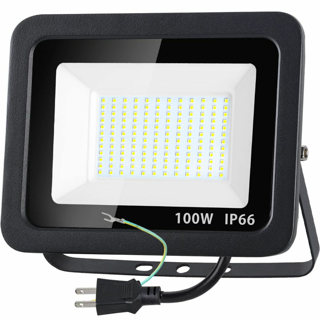 LED投光器 屋外 作業灯 100W 1400W相当 昼光色 LEDチップ IP86-265V光束