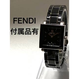 フェンディ(FENDI)の極美品！　FENDI フェンディ　セラミック　電池新品交換済み　レディース腕時計(腕時計)