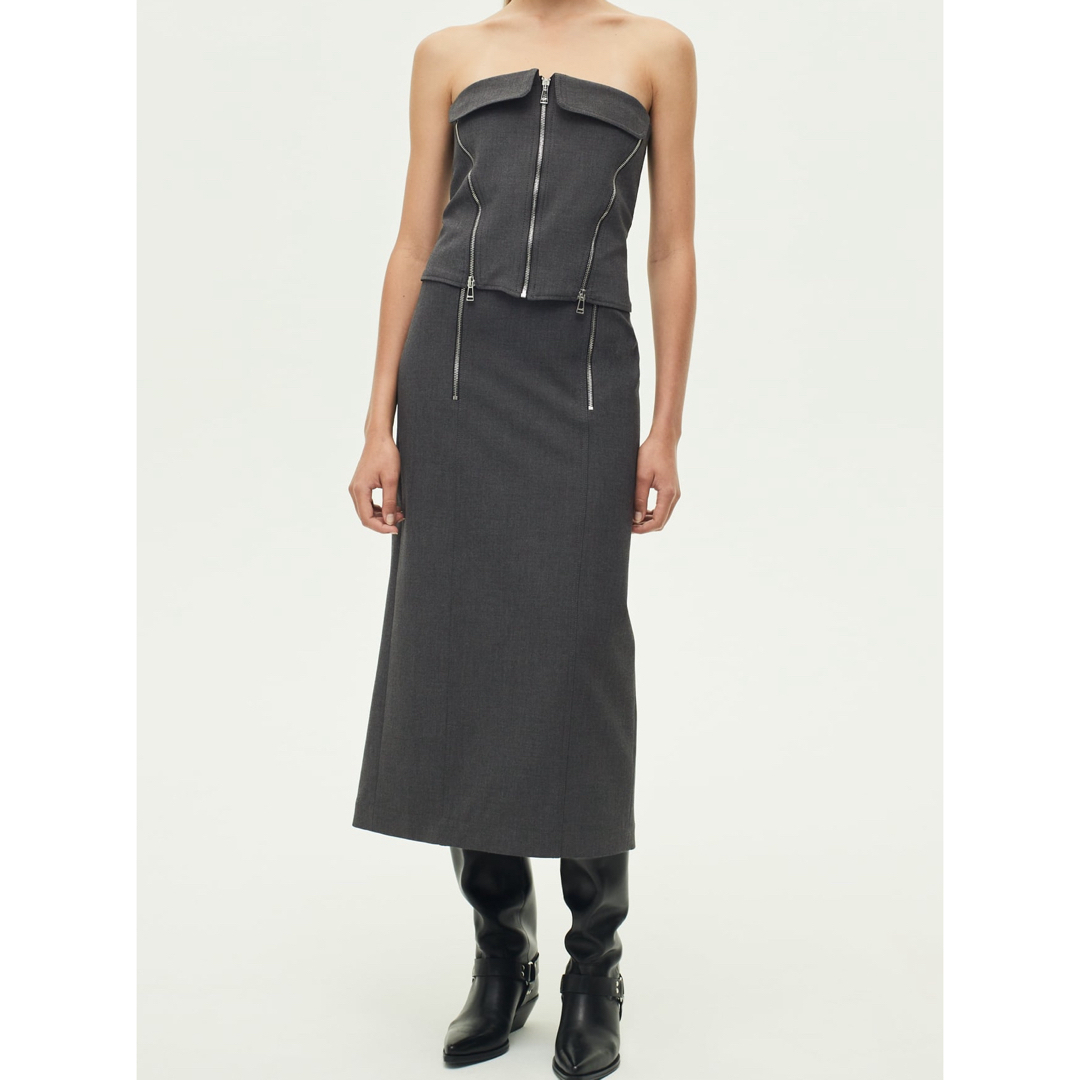 ZARA - 美品 ZWコラボ コレクション モード ジッパービスチェ ZARA - 美品 ZWコラボ コレクション モード ジッパービスチェ