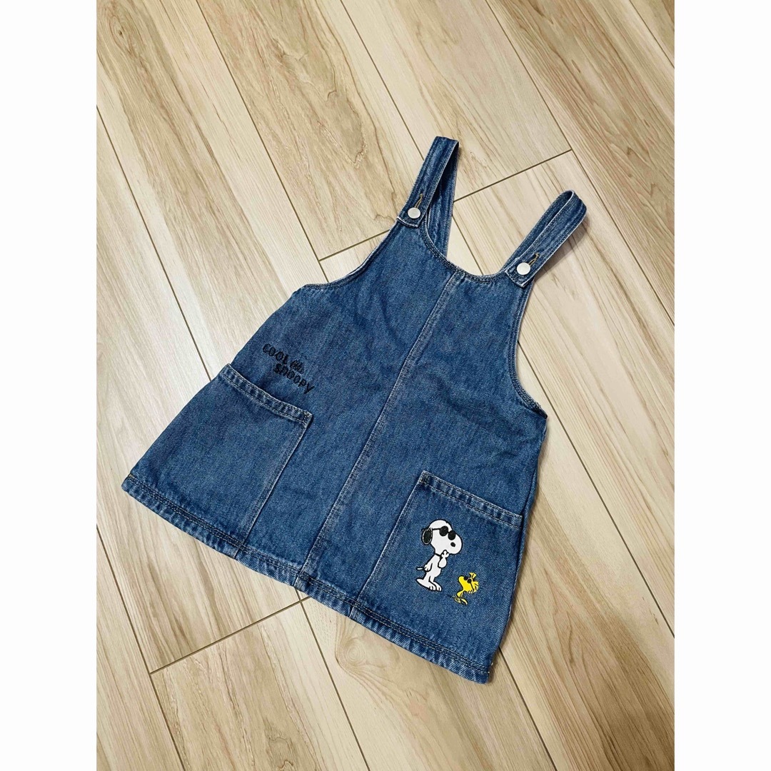 ZARA KIDS(ザラキッズ)のZARA kids デニム　ジャンパースカート　98cm キッズ/ベビー/マタニティのキッズ服女の子用(90cm~)(ワンピース)の商品写真