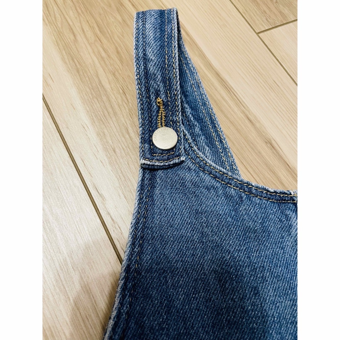 ZARA KIDS(ザラキッズ)のZARA kids デニム　ジャンパースカート　98cm キッズ/ベビー/マタニティのキッズ服女の子用(90cm~)(ワンピース)の商品写真