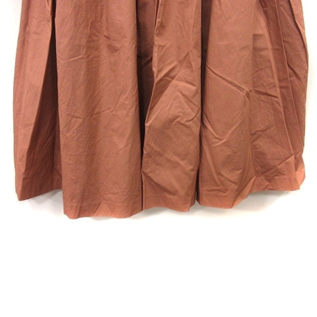 CROLLA(クローラ)のクローラ フレアスカート ギャザー ミモレ ロング 34 ピンクベージュ レディースのスカート(ロングスカート)の商品写真