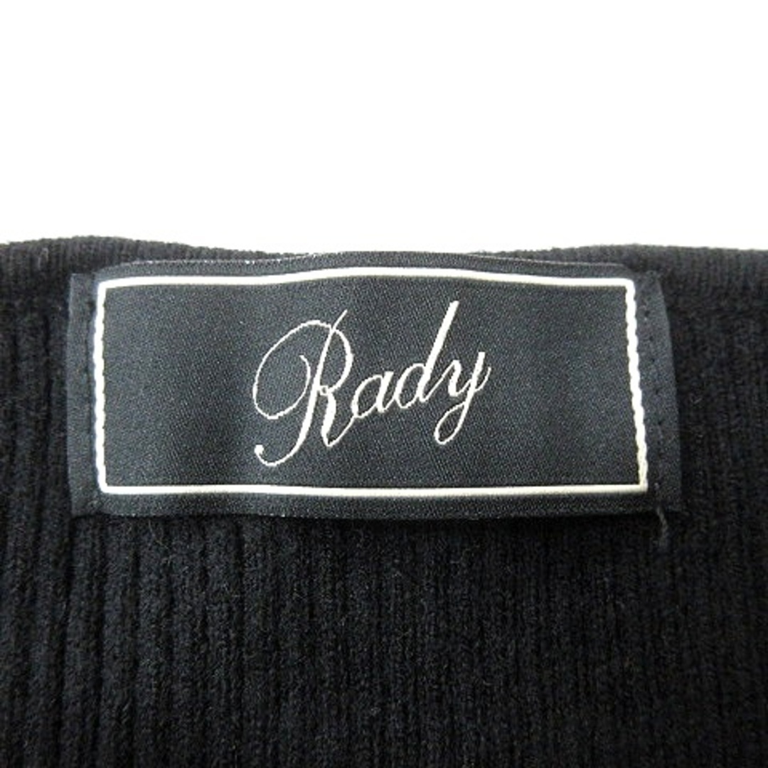 Rady(レディー)のレディ Rady ニット カットソー 長袖 リブ M 黒 ブラック /MN レディースのトップス(ニット/セーター)の商品写真