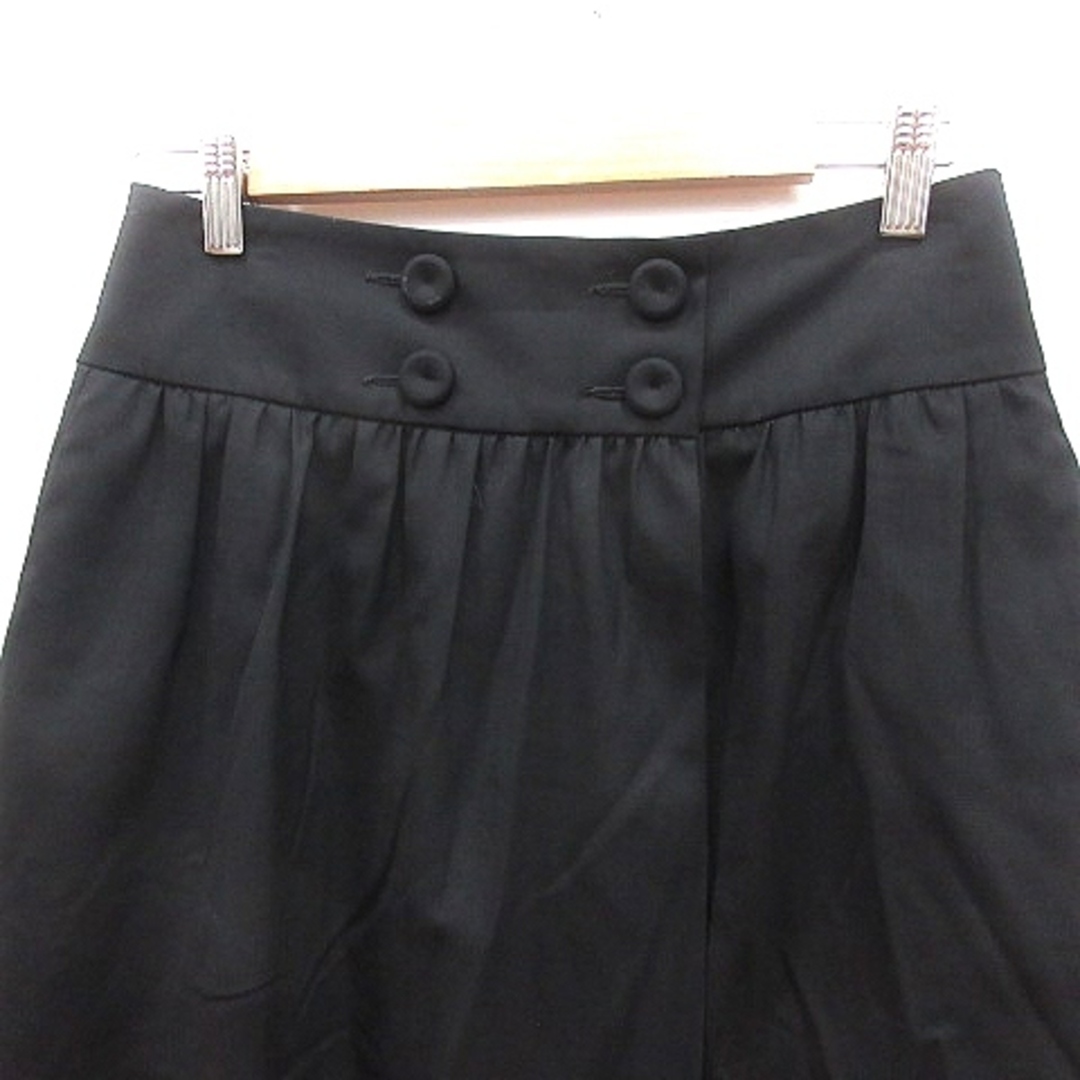 JOSEPH(ジョゼフ)のジョセフ JOSEPH ラップスカート フレア ミニ ウール 34 黒 ブラック レディースのスカート(ミニスカート)の商品写真