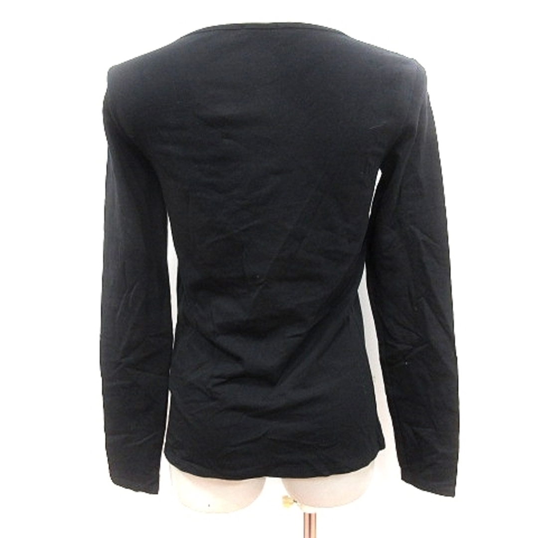 マレーラ カットソー Tシャツ ロンT ラウンドネック プリント 長袖 S 黒 レディースのトップス(Tシャツ(長袖/七分))の商品写真