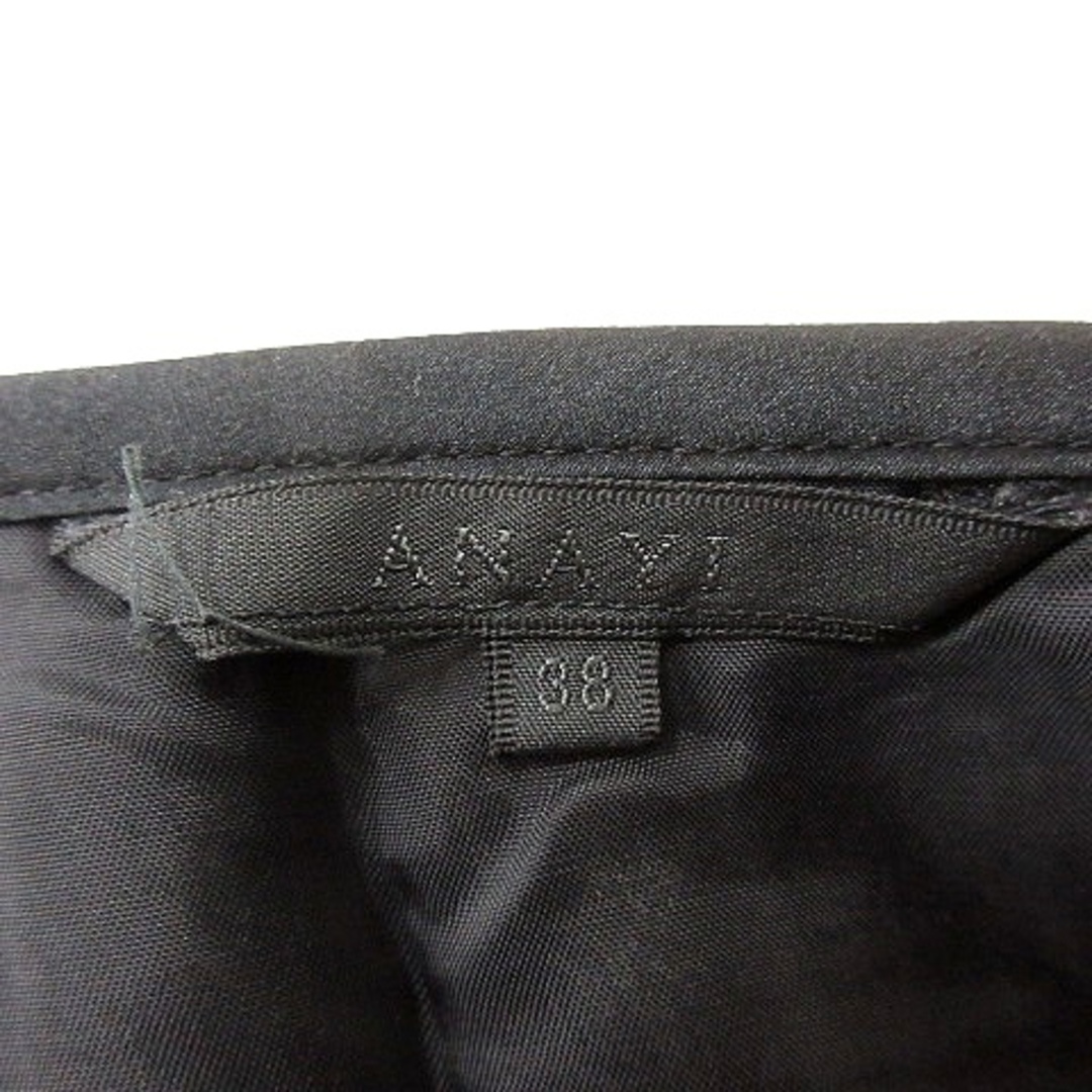 ANAYI - アナイ ANAYI フレアスカート ひざ丈 総柄 38 黒 ANAYI - アナイ ANAYI フレアスカート ひざ丈 総柄 38 黒