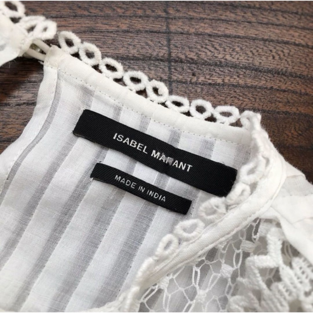 Isabel Marant(イザベルマラン)の4月末迄の出品予定　イザベルマラン　レース　トップス　 レディースのトップス(シャツ/ブラウス(半袖/袖なし))の商品写真