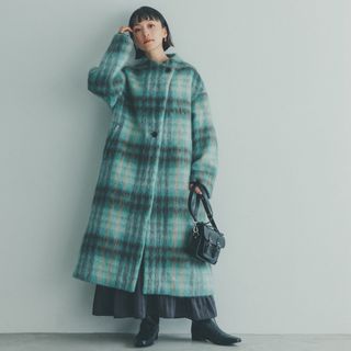 タグ付き！HELIOPOLE SHAGGY BOTTLE NECK COAT(ロングコート)