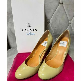 ランバンオンブルー(LANVIN en Bleu)のランバンオンブルー　パテントパンプス エナメルパンプス(ハイヒール/パンプス)