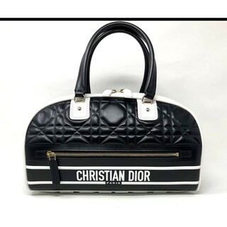 クリスチャンディオール(Christian Dior)の極美品　ディオール　ヴァイブ　ミディアム ボウリングバッグ　DIOR VIBE(その他)