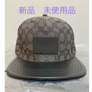 コーチ(COACH)のコーチ　キャップ Signature Flat Brim Cap Hat(キャップ)