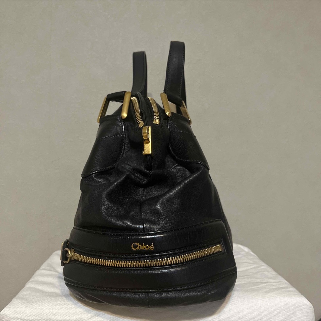 Chloe(クロエ)のChloe クロエ　ハンドバッグ　黒　ショルダーストラップ レディースのバッグ(ハンドバッグ)の商品写真