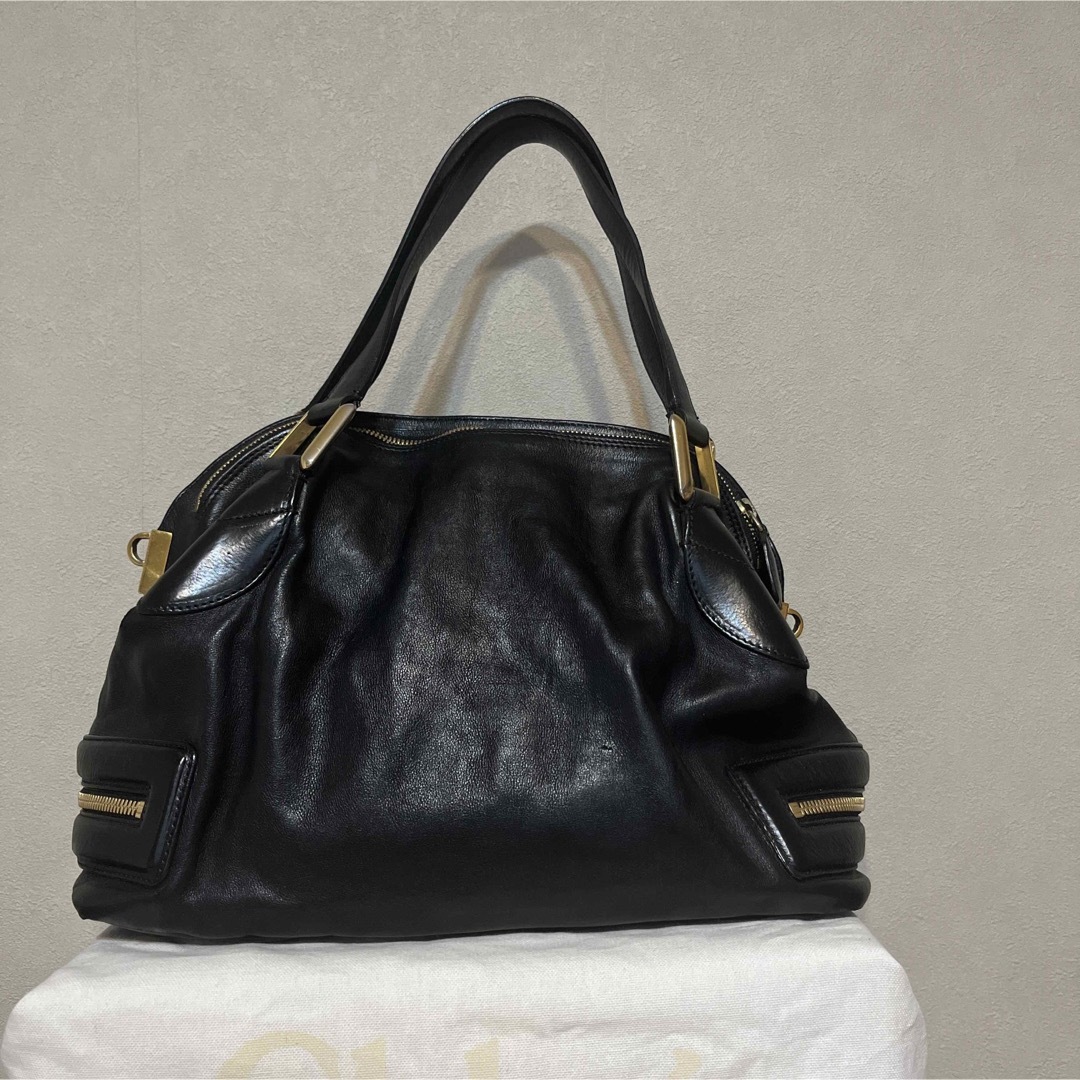 Chloe(クロエ)のChloe クロエ　ハンドバッグ　黒　ショルダーストラップ レディースのバッグ(ハンドバッグ)の商品写真