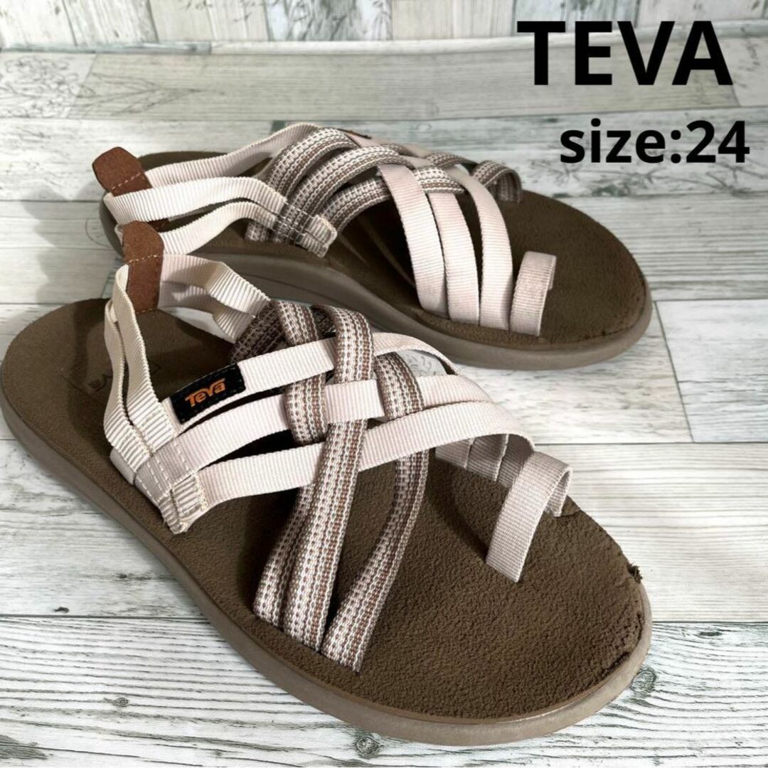 Teva(テバ)のテバ TEVA サンダル ボヤ ストラッピー ベージュ系 レディース 24 レディースの靴/シューズ(サンダル)の商品写真