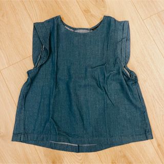 ザラ(ZARA)のZARA ブラウス デニム(シャツ/ブラウス(半袖/袖なし))