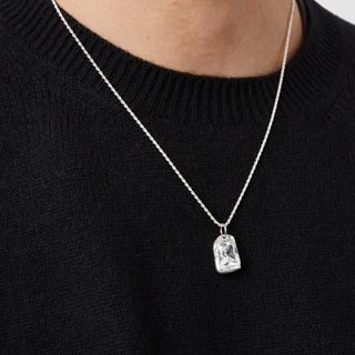 トムウッド(TOM WOOD)の定価の半額以下:The Rose Pendant-Silver - Clear(ネックレス)