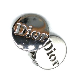 ディオール(Dior)のChristian Dior イヤリング ロゴ サークル シルバーカラー(イヤリング)