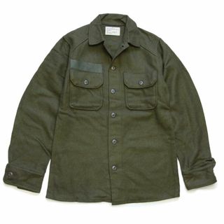 ミリタリー(MILITARY)の70s 米軍 U.S.ARMY ウールシャツ オリーブグリーン S★A ビンテージ ミリタリー ユーティリティ ユニセックス(シャツ)