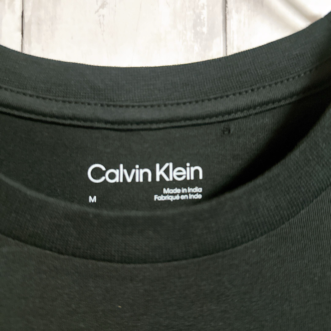 Calvin Klein(カルバンクライン)の【USA輸入】カルバンクライン　Tシャツ 黒　CKロゴ　ユニセックス　Mサイズ レディースのトップス(Tシャツ(半袖/袖なし))の商品写真