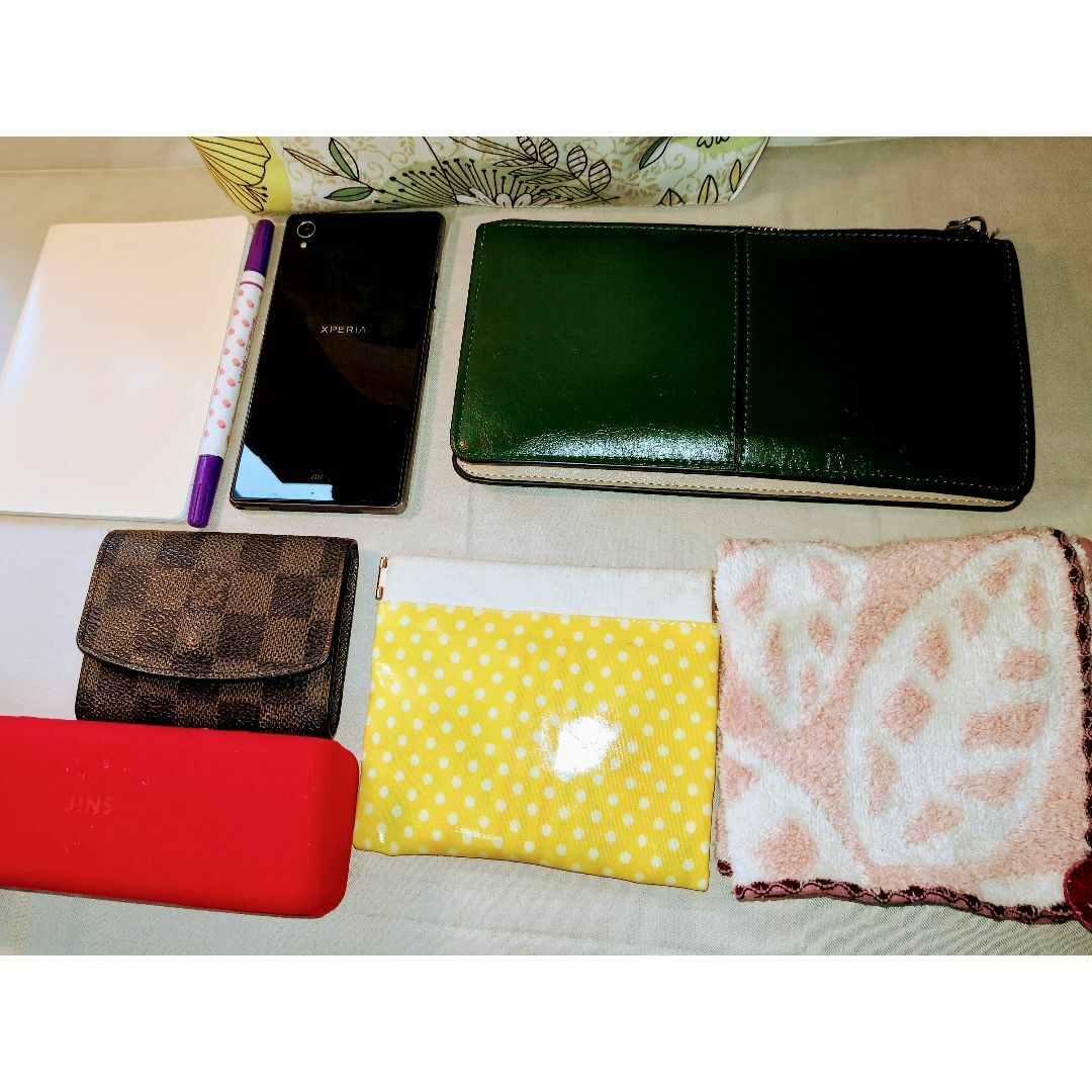 薔薇模様☆ボタニカル☆バッグインバッグ☆ ハンドメイドのファッション小物(バッグ)の商品写真