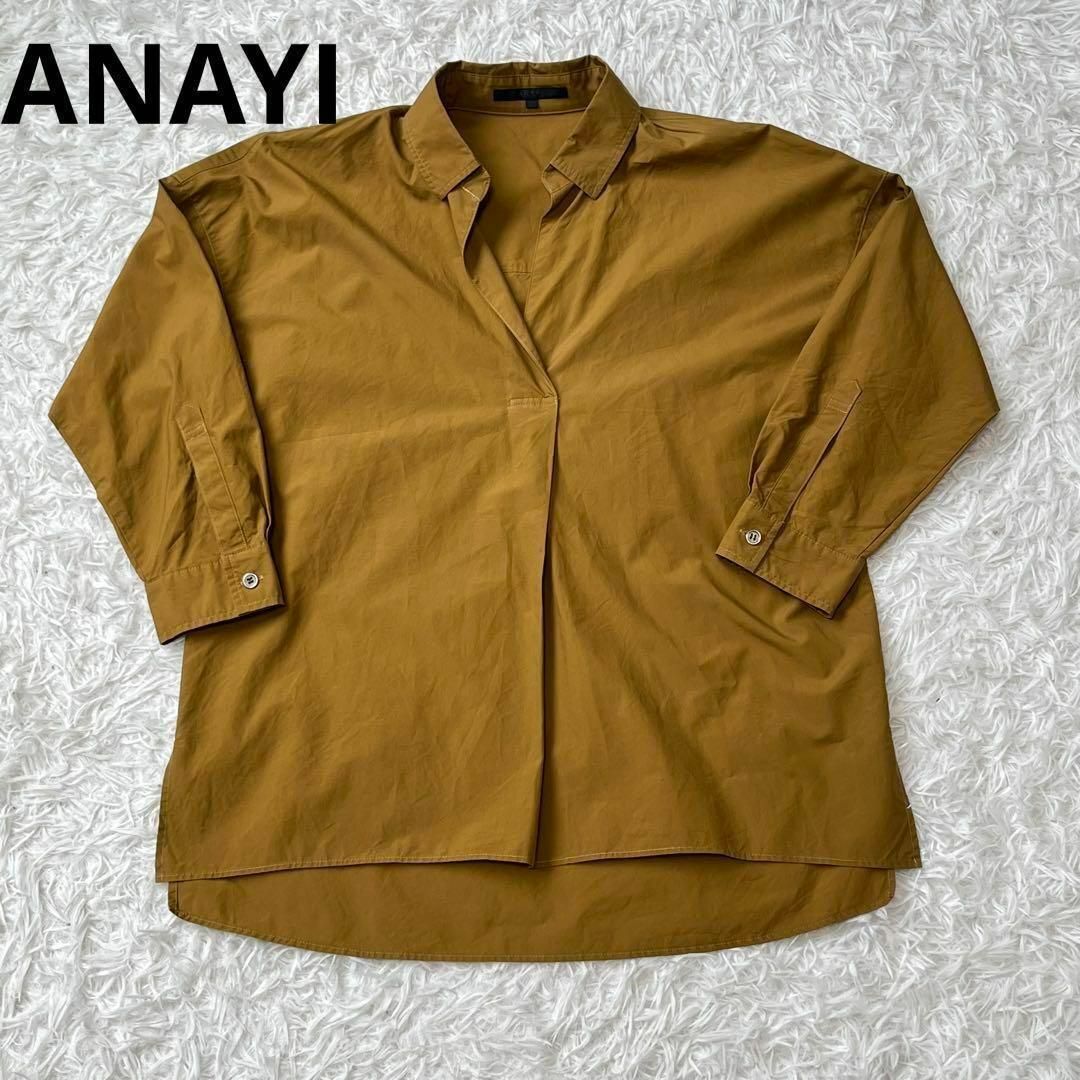 ANAYI(アナイ)のANAYI アナイ　プルオーバー　シャツ　38 レディースのトップス(シャツ/ブラウス(長袖/七分))の商品写真