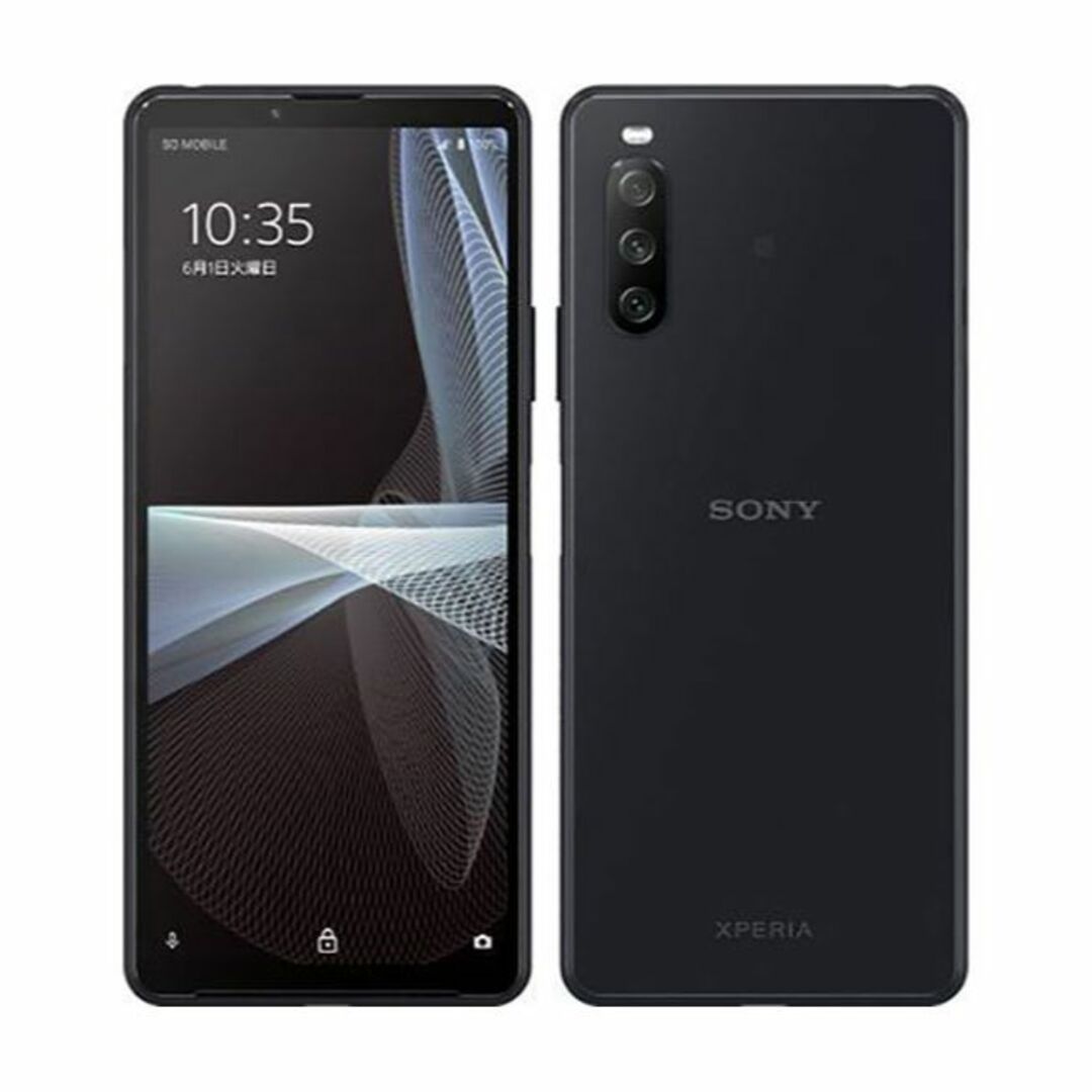 スマートフォン本体SonyXperia10IIILiteXQ-BT44黒SIMフリー 純正ケース付