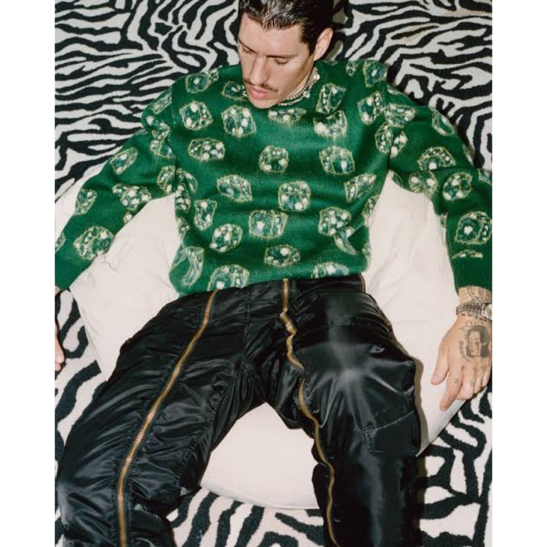 commedesgarson定価以下: Supreme Dice Sweater Sサイズ Green