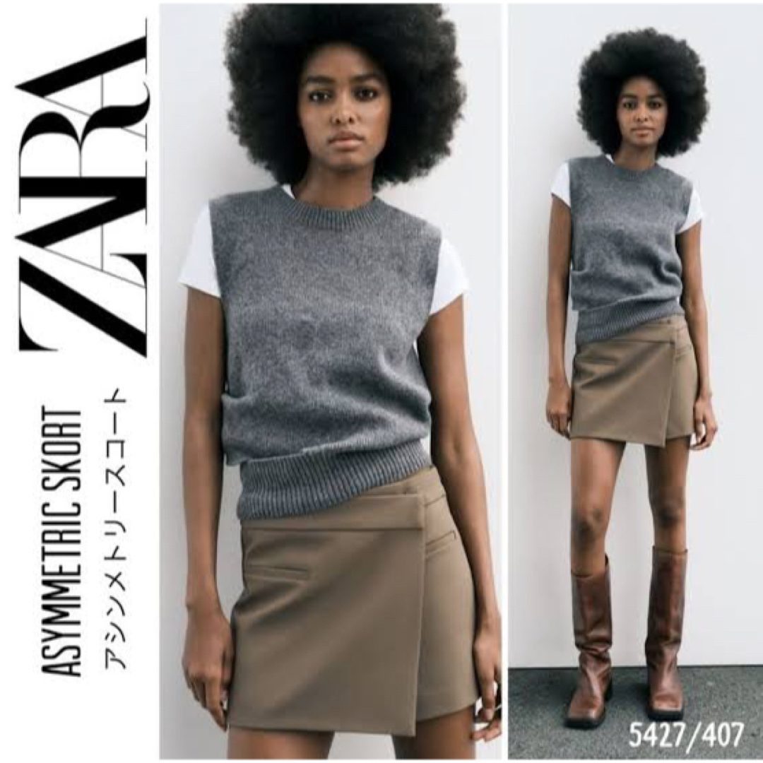 ZARA - zara アシンメトリースコートの通販 by R's shop|ザラ ZARA - zara アシンメトリースコートの通販 by R's shop|ザラ