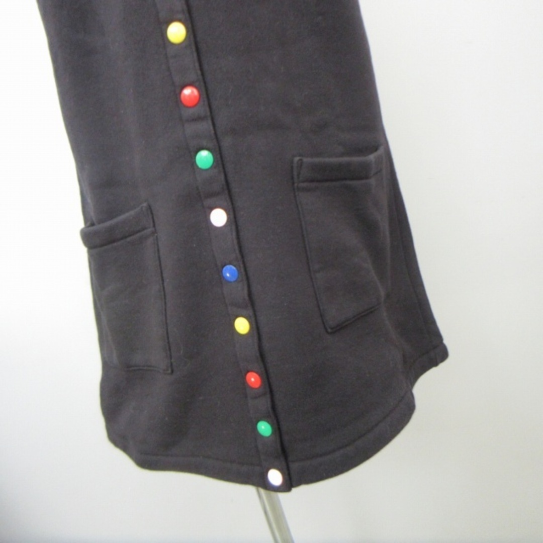 agnes b.(アニエスベー)のアニエスベー ワンピース スカート マルチカラーボタン 半袖 黒 S IBO46 レディースのワンピース(ひざ丈ワンピース)の商品写真