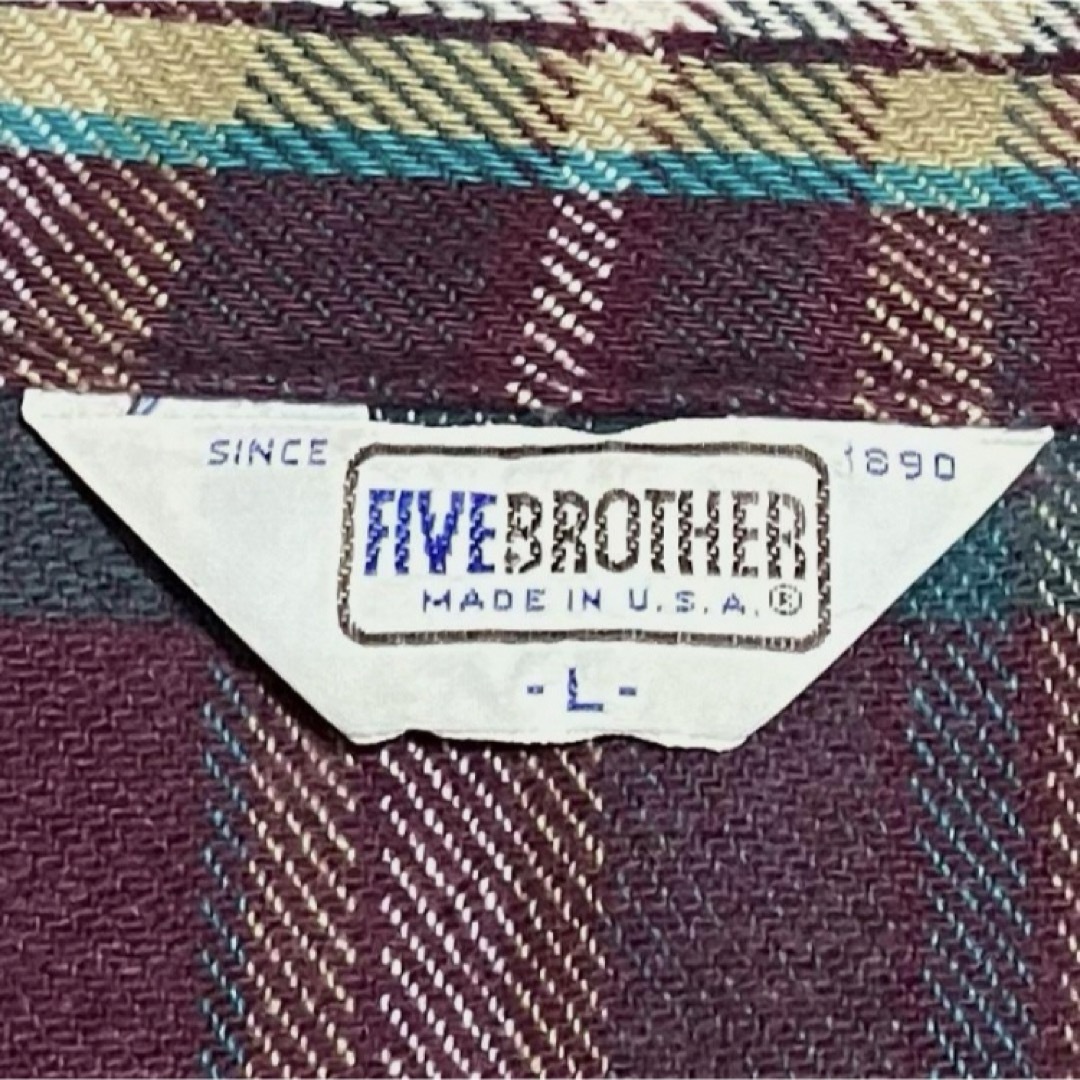 FIVE BROTHER - 【希少】FIVE BROTHER ファイブブラザー ネルシャツ